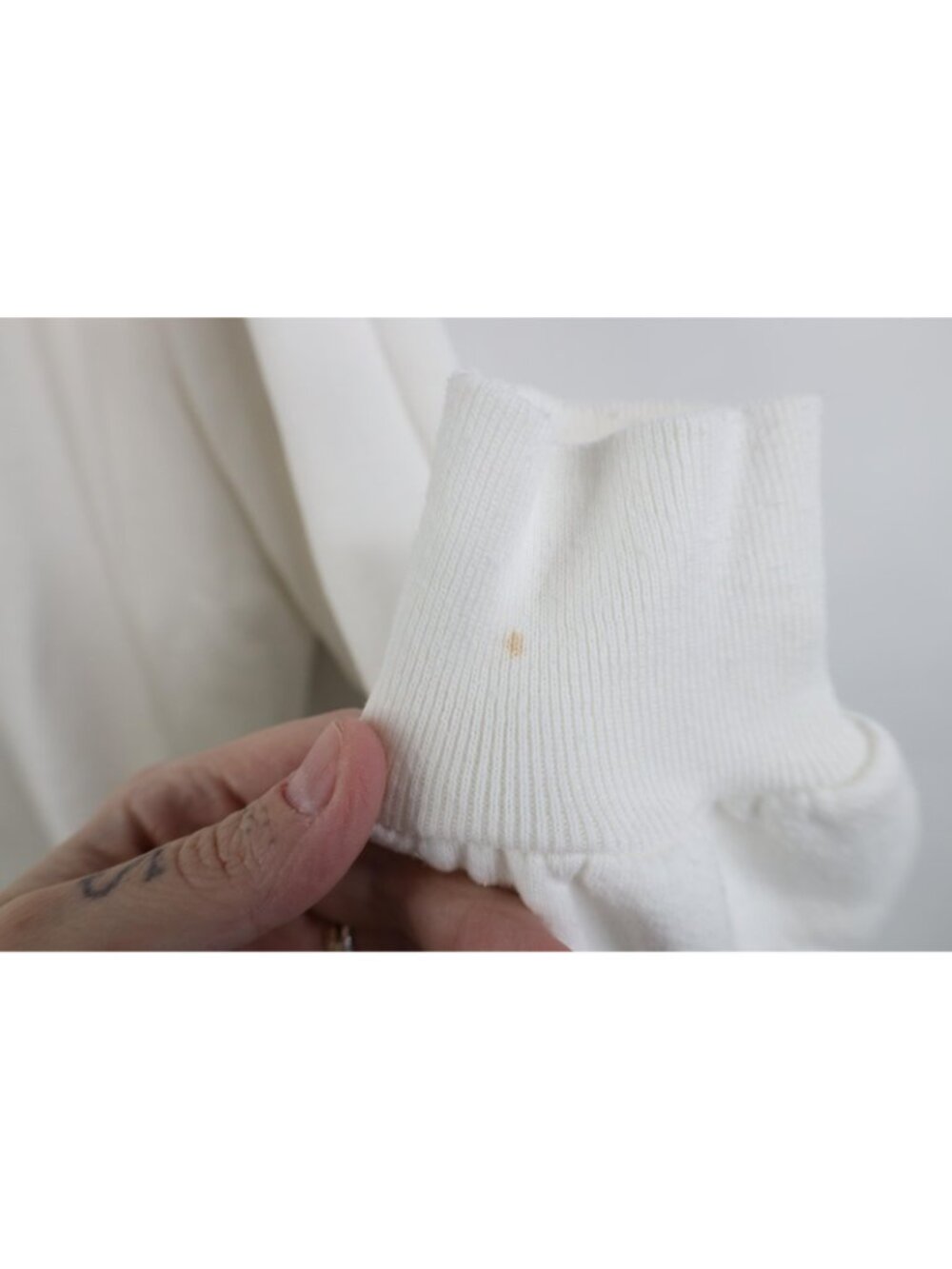 Vintage 90s Streetwear Mens 2XL XXL Blank Raglan Crewneck Sweatshirt White USA - Picture 4 of 10